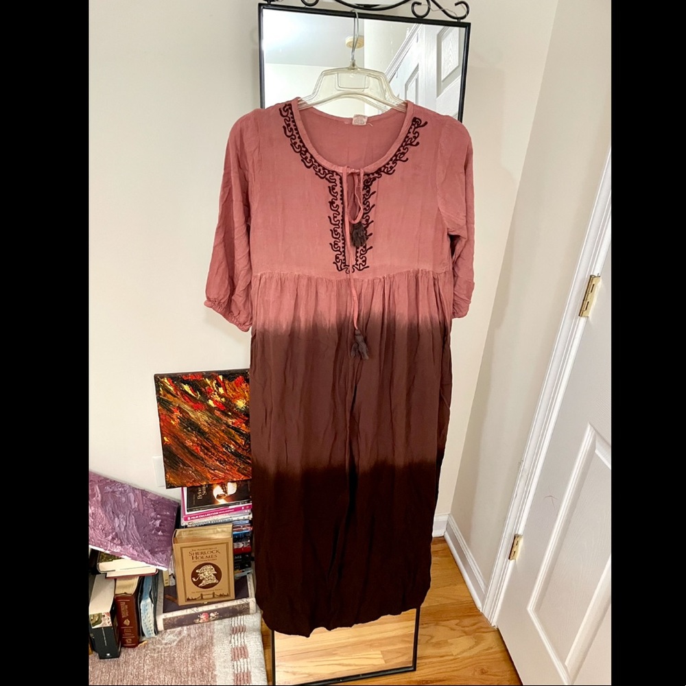 NWOT Boho Tie Dye Maxi Dress